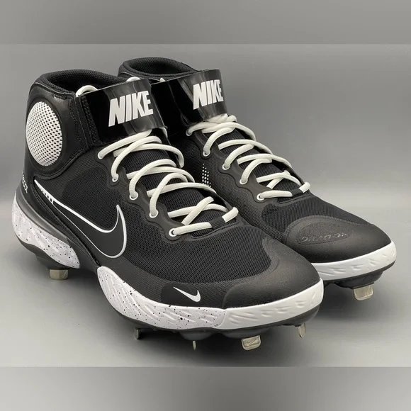 Nike | Shoes | Nike Alpha Huarache Elite 3 Mid Black  display picture 1